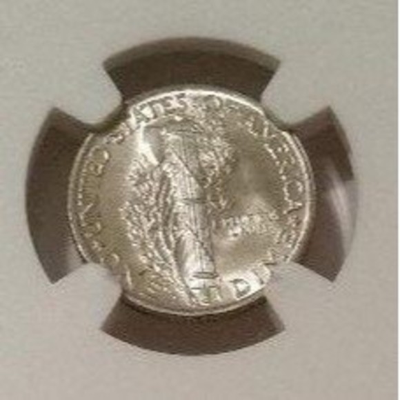 1941 D Mercury Dime MS66 FB NGC - Picture 4 of 4